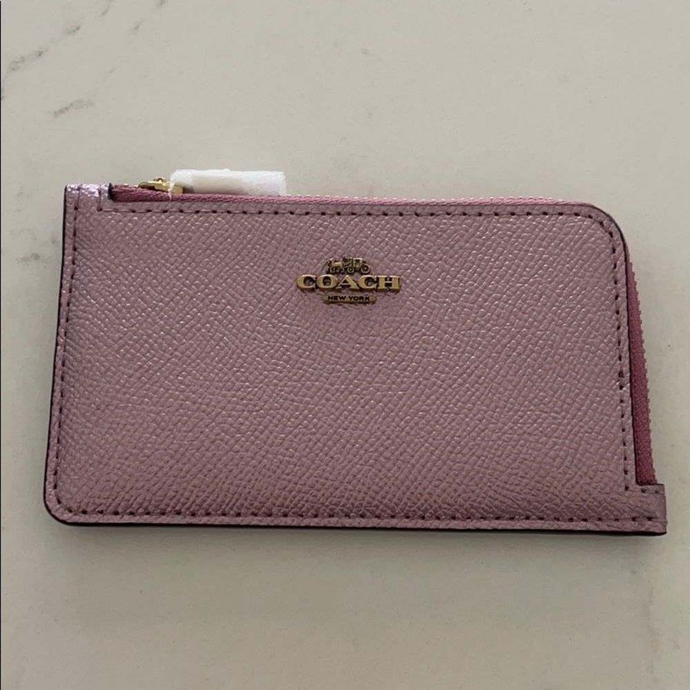 Coach zip card case wallet
